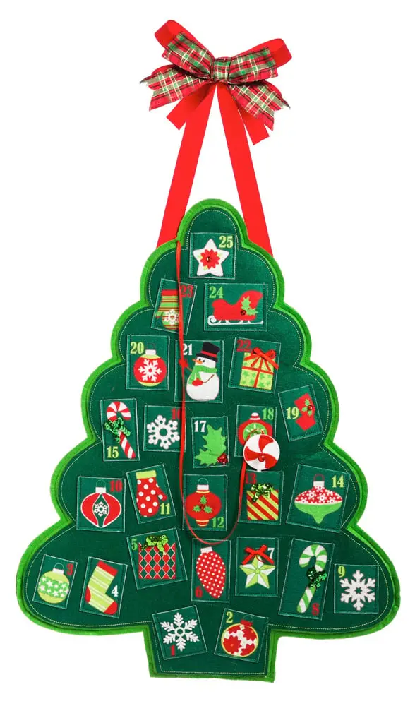 Christmas Advent Felt Door Decor,2dhf1080bl