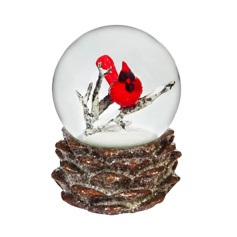 Christmas Cardinal Water Globe