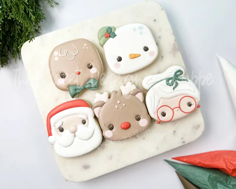 Christmas Chunky Classic Cookie Cutters Set - Set of 5 - Cookie Cutters