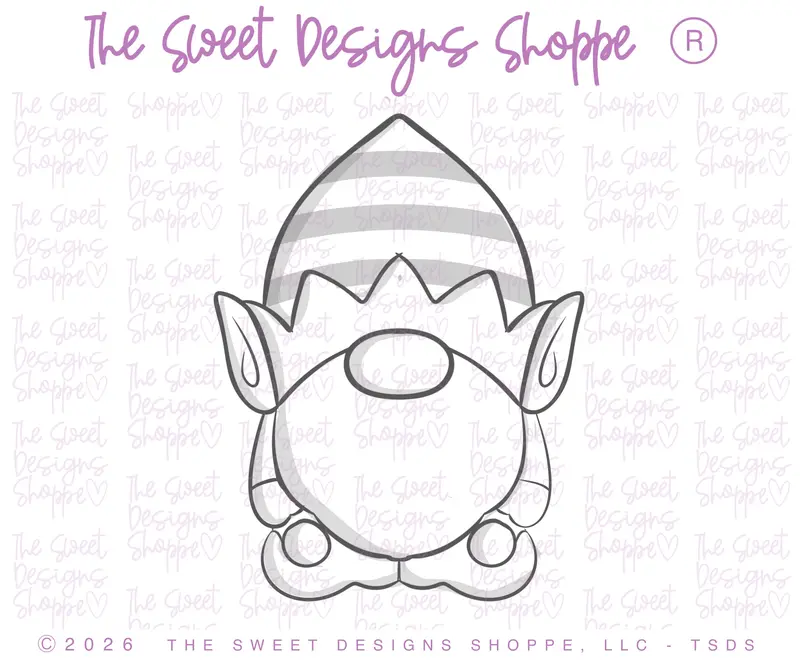 Christmas Elf Gnome - Cookie Cutter