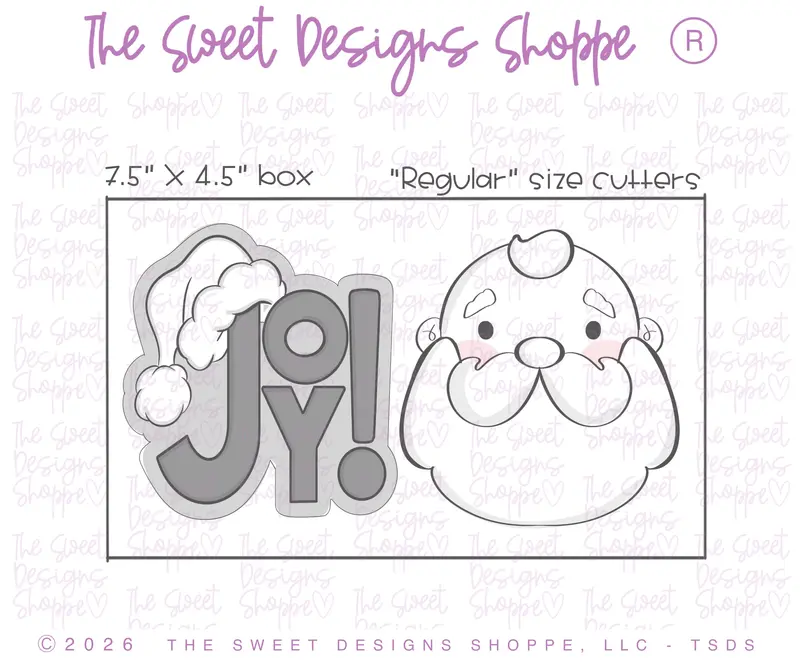 Christmas Joy Cookie Cutter Set - Set of 2 - Cookie Cutters