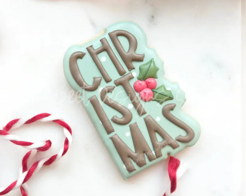 Christmas Modern Plaque - Cookie Cutter