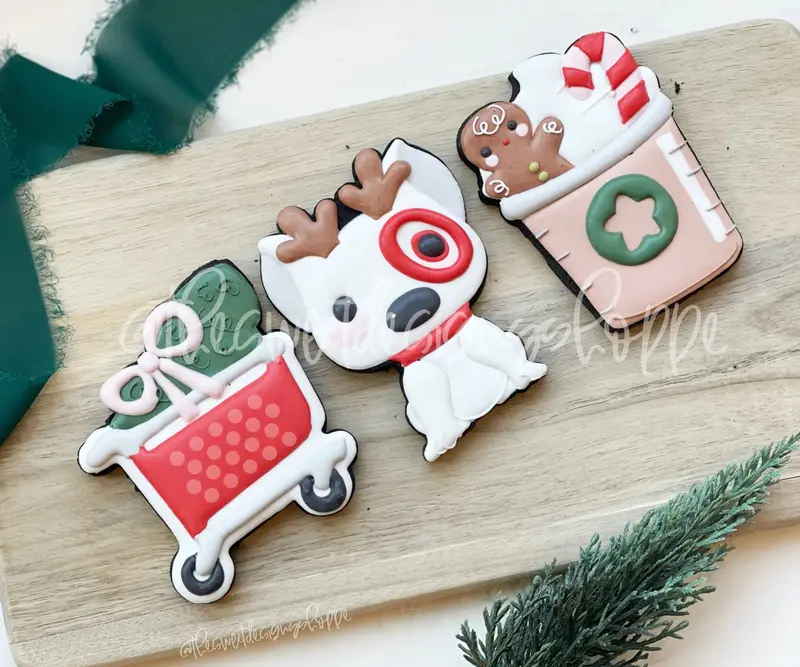 Christmas Shopping - Set of 3 - Cookie Cutters
