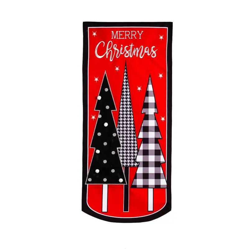Christmas Tree Trio Everlasting Impressions Textile Decor,14l10606xl