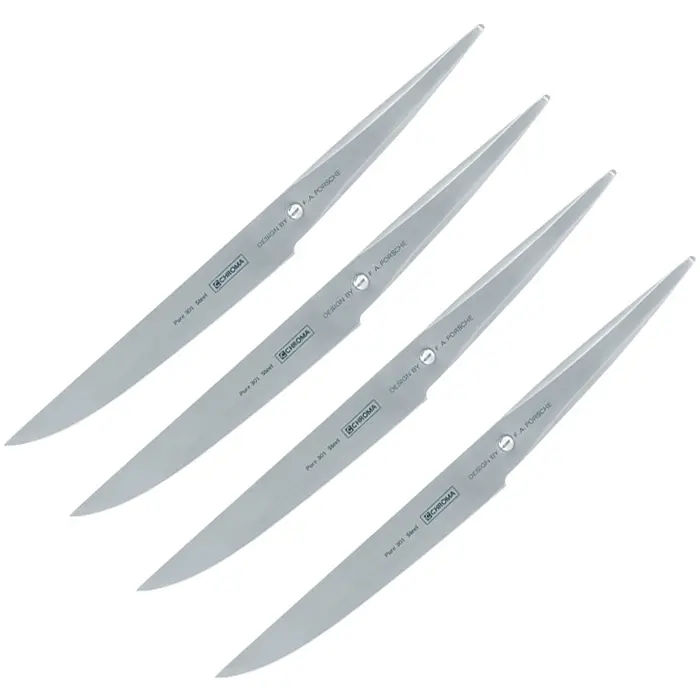 Chroma Type 301 F.A. Porsche 4-Piece Steak Knife Set