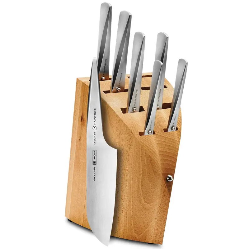 Chroma Type 7-Piece Knife Set With Block