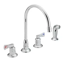 Chrome two-handle kitchen faucet (A) - Deal of The Week