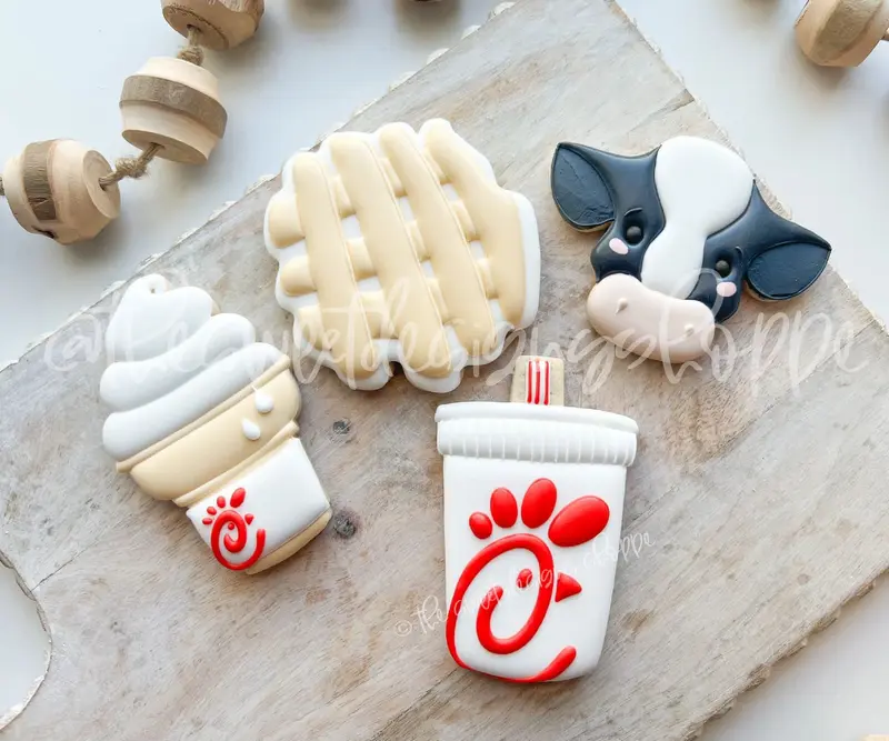 Chubby Minis - Eat Chicken Fast Food Set - Set of 4 - Cookie Cutters