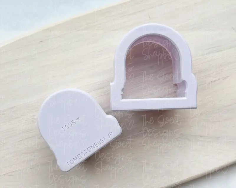 Chubby Tombstone  - Cake Pop Maker Set ( Cutter & Pusher)