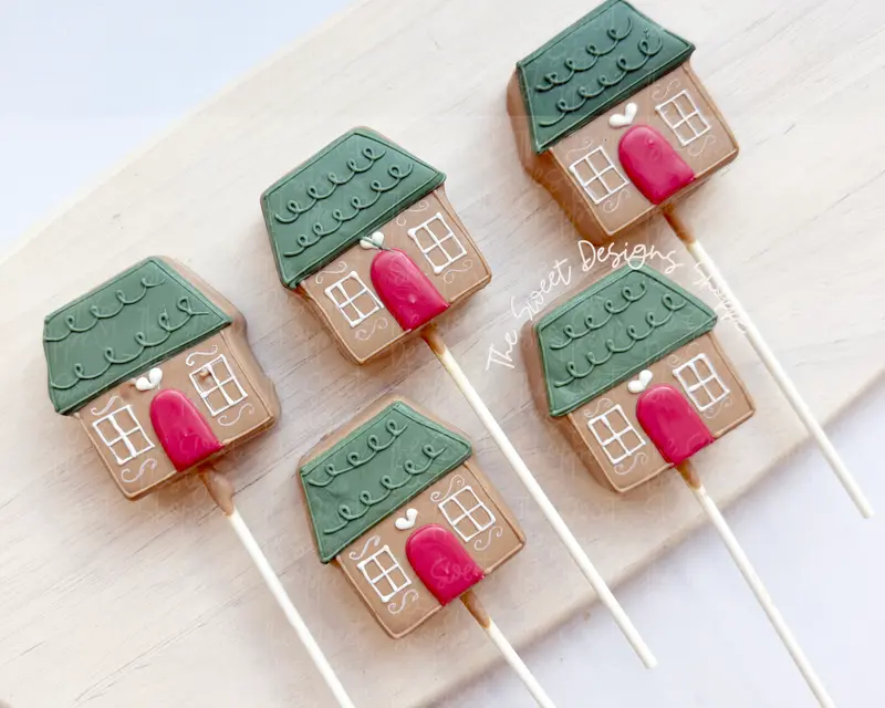 Chunky Gingerbread House - Cake Pop Maker Set ( Cutter & Pusher)