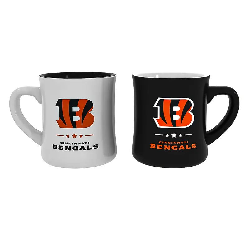 Cincinnati Bengals 10oz Ceramic Cup Set, 2pc
