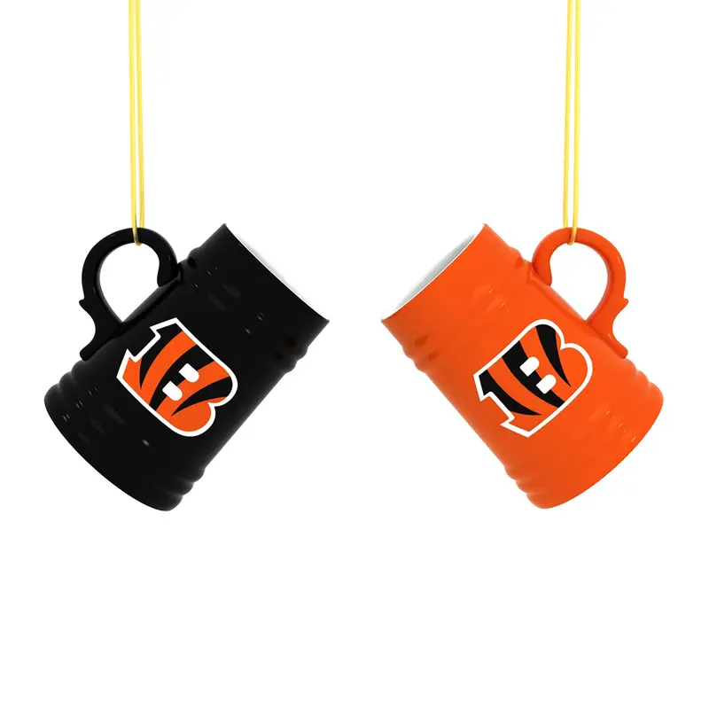Cincinnati Bengals Ceramic Mini Stein, 3oz, set of 2