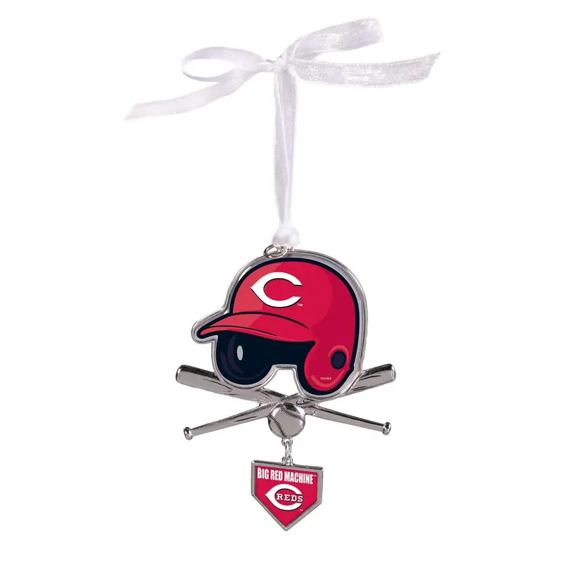 Cincinnati Reds Shaped Metal Ornament