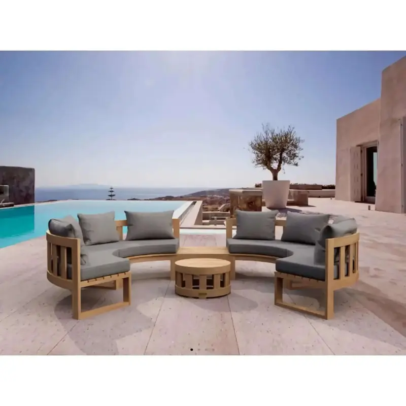 Circular Modular Deep Seating Set - SET-811 By Anderson Teak