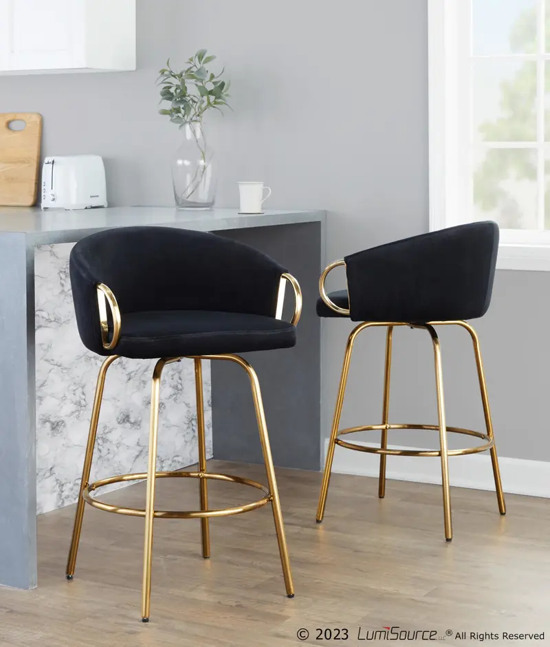 Claire 26" Fixed Height Counter Stool - Set of 2 By LumiSource