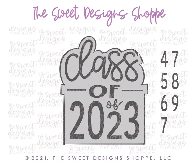 Class of Modern Plaque - Cookie Cutter