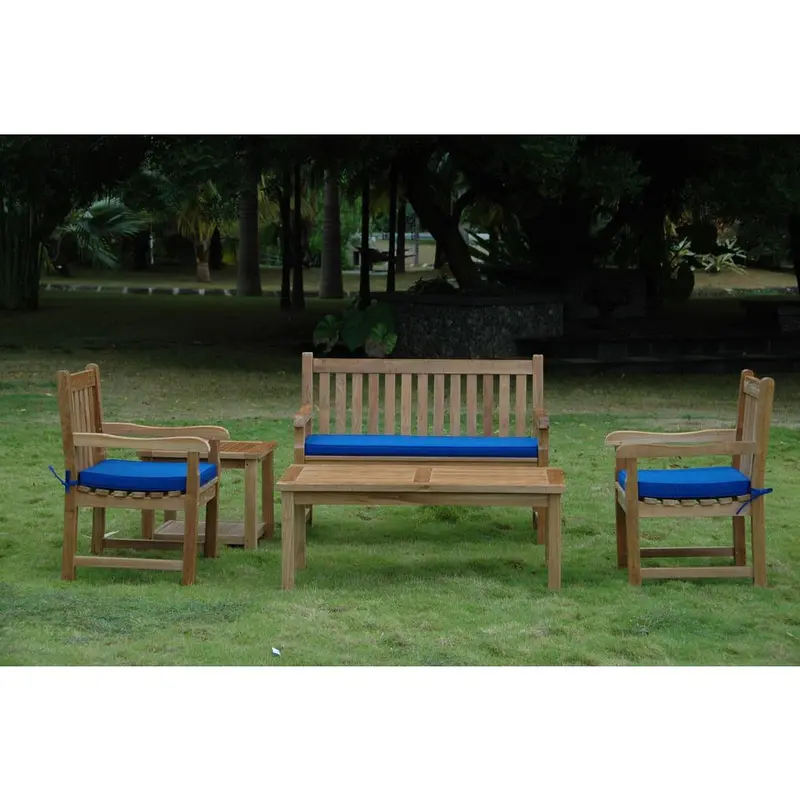 Classic 2-Seater 5-Pieces Conversation Set By Anderson Teak