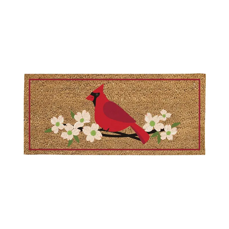 Classic Cardinal and Dogwood Flocked Sassafras Coir Switch Mat,2rmc1280lm