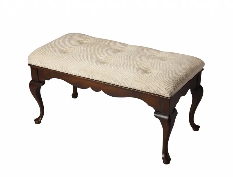 Classic Cherry Brown Finish Bench By Homeroots