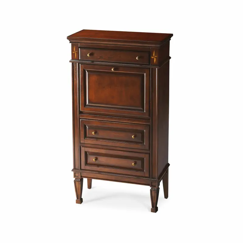 Classic Deep Cherry Secretary By Homeroots