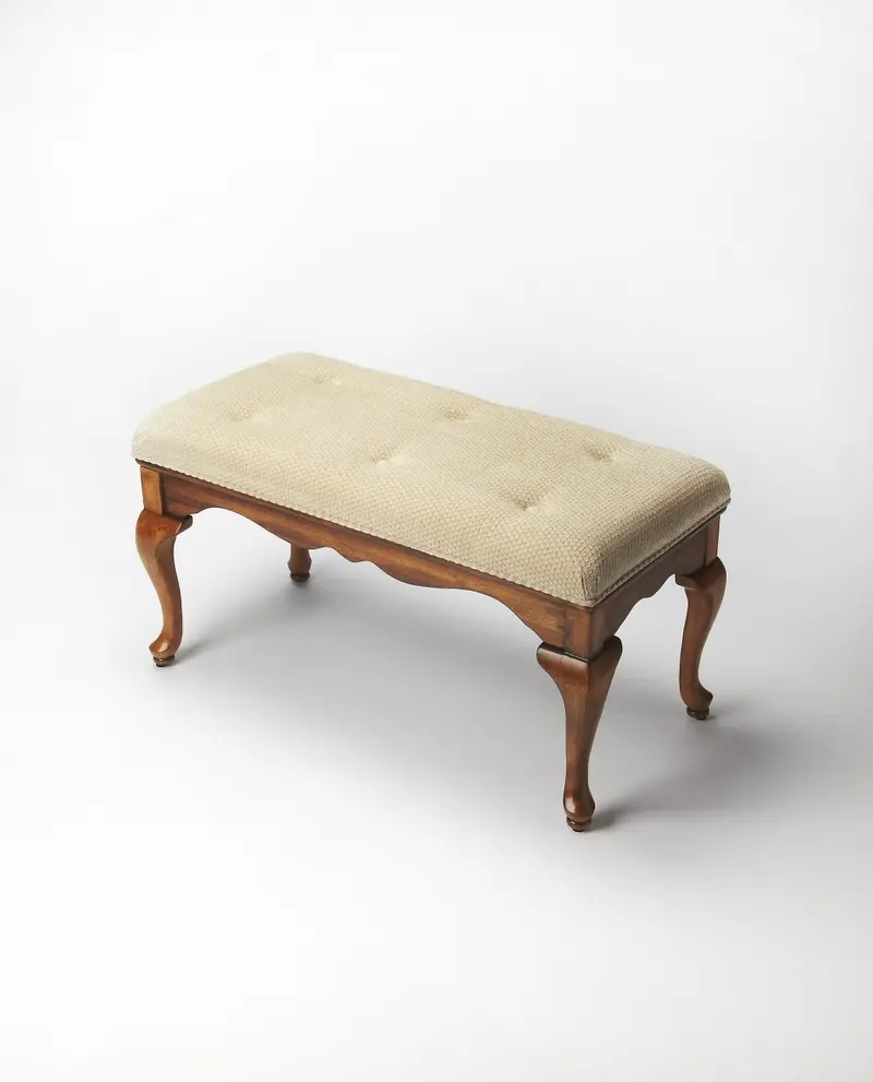Classic Olive Brown Bench By Homeroots