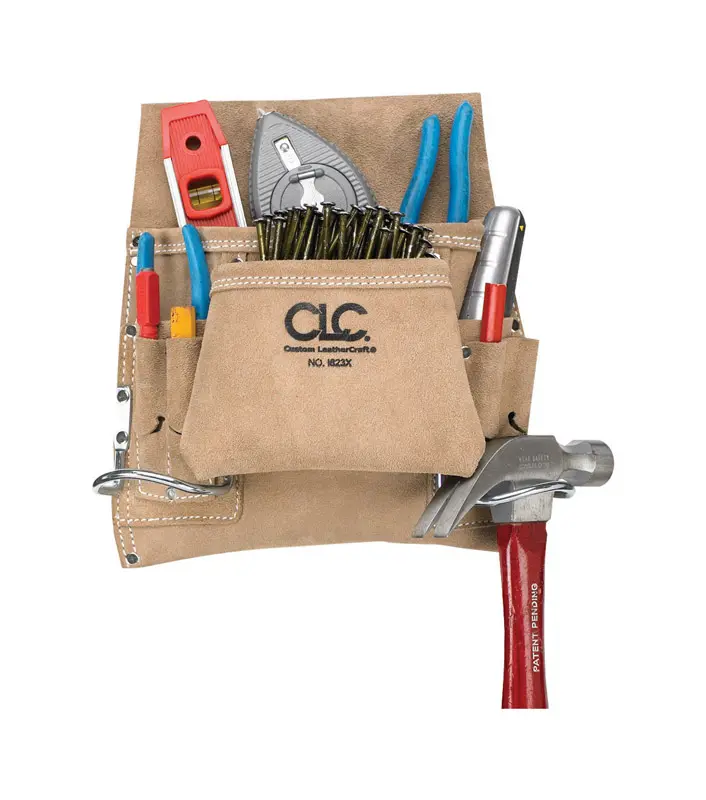 CLC 3 in. W X 12.5 in. H Suede Nail and Tool Pocket Apron 8 pocket Tan 1 pc - Deal of The Week