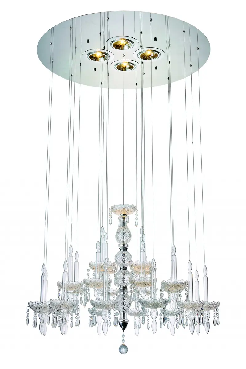 Clear Crystal Glass Pendant Lamp By Homeroots - 372255