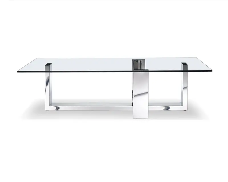 Clear Glass Coffee Table By Homeroots - 372173