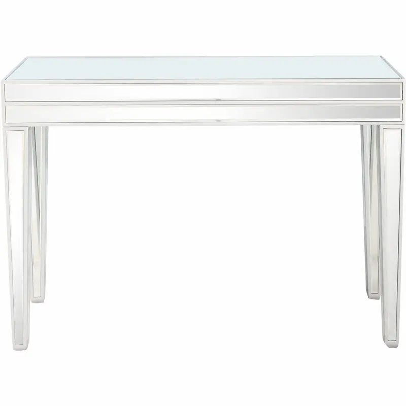 Clear Glass Mirror Console Table By Homeroots