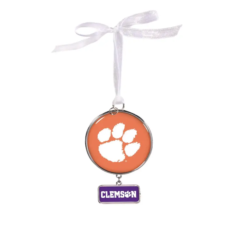 Clemson University Shaped Metal Ornament
