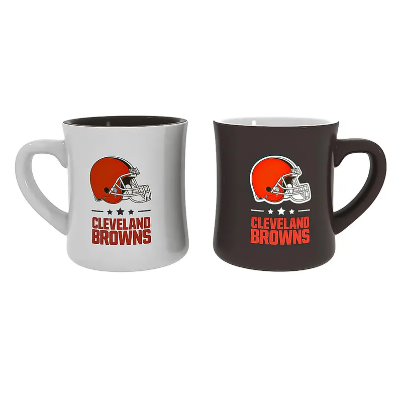Cleveland Browns 10oz Ceramic Cup Set, 2pc