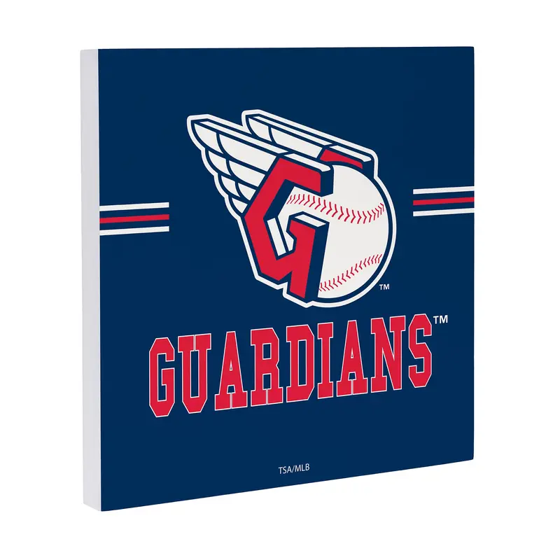 Cleveland Guardians Wood Wall Sign, 12x12