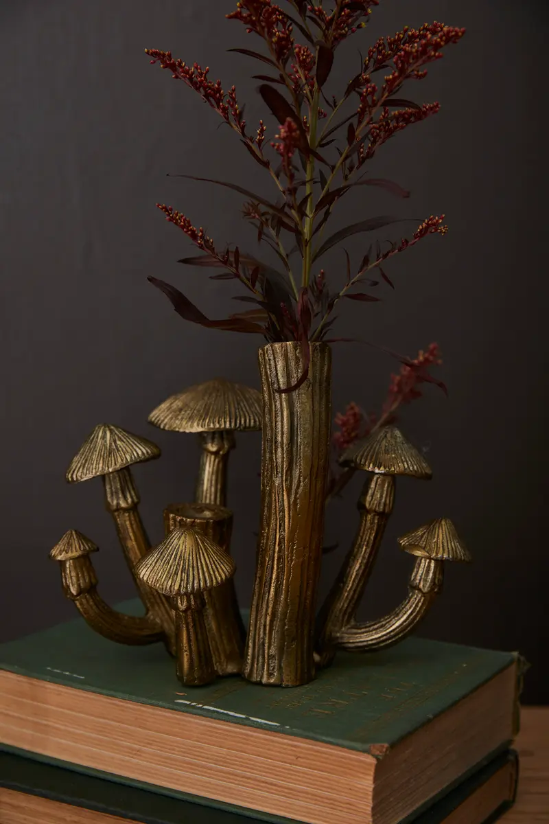 Clustered Mushrooms Budvase Set of 2 By Accent Decor
