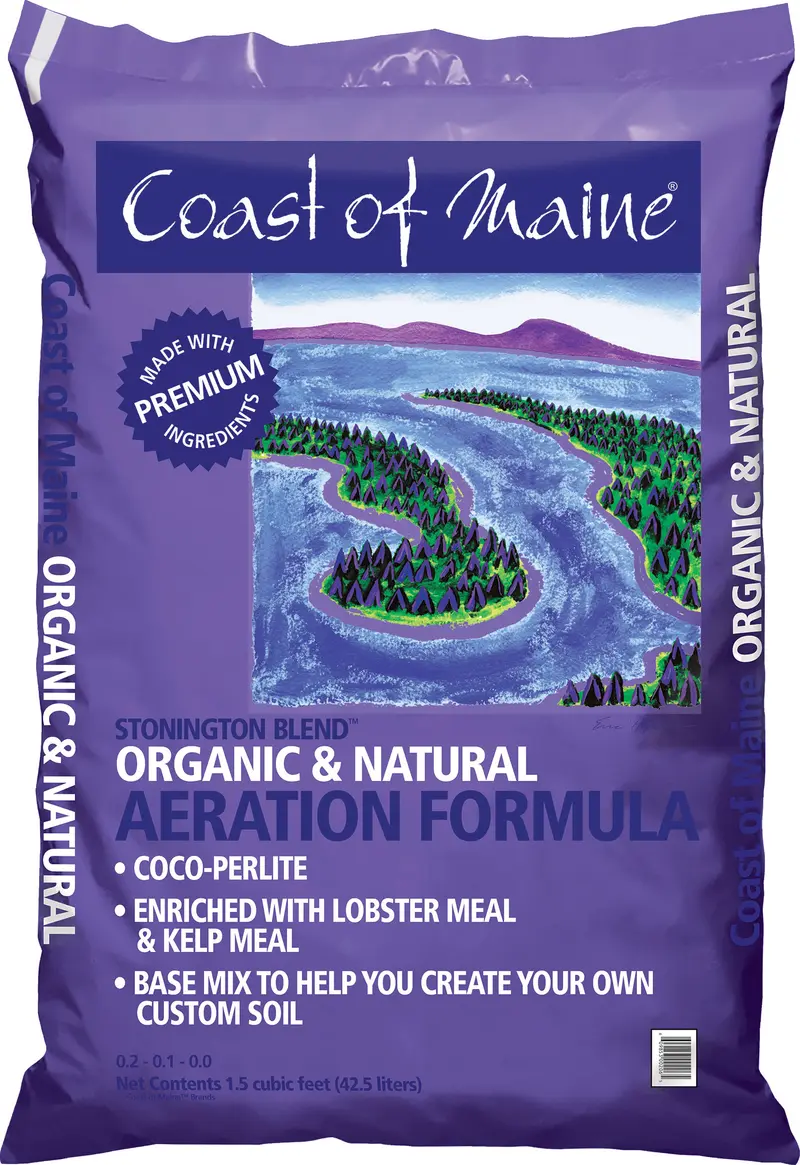 Coast of Maine Stonington Blend Organic Aeration Formula 1.5 CF Coco Perlite Base Mix - Deal of The Week