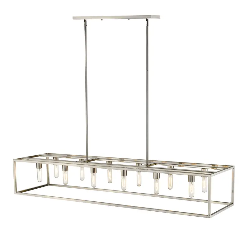 Cobar 12-Light Satin Nickel Island Pendant By Homeroots