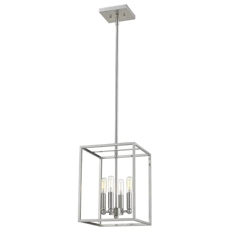 Cobar 4-Light Satin Nickel Pendant By Homeroots