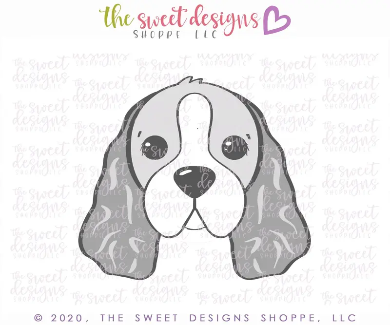 Cocker Spaniel Dog Face - Cookie Cutter