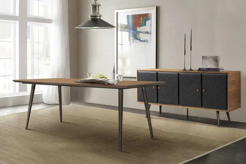 Coco Rustic 2 piece set with Dining Table and Sideboard in Balsamico By Armen Living