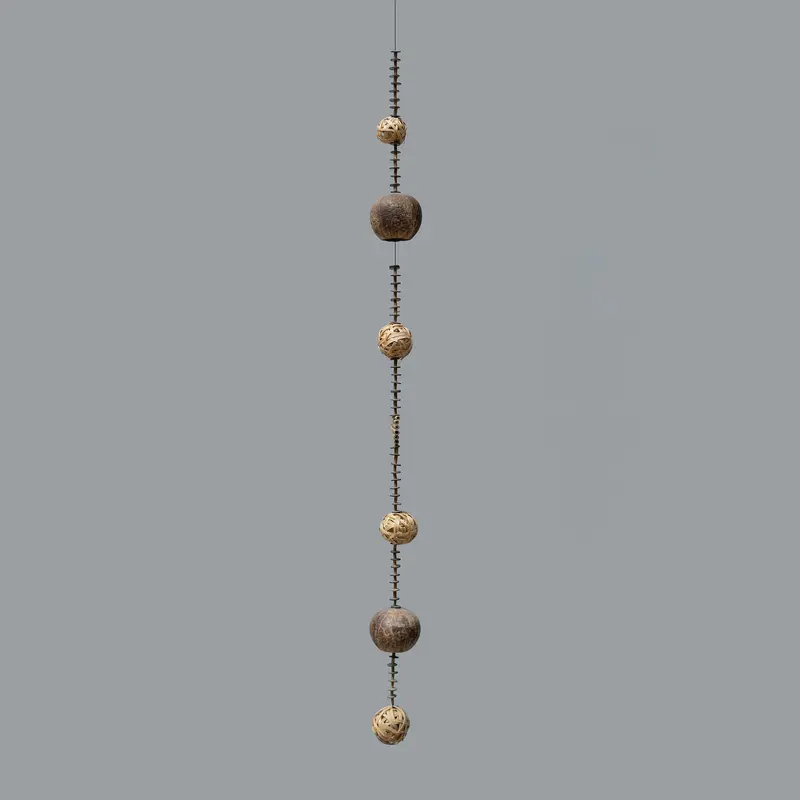 Coconut Shell Driftwood Garland Set of 4 By Garden Age Supply