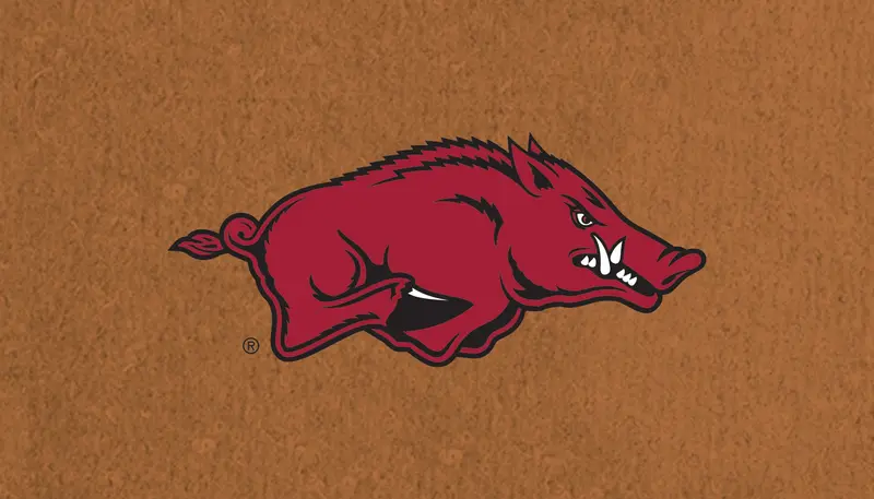 Coir Mat, 16"x28", University of Arkansas,2rm911usa