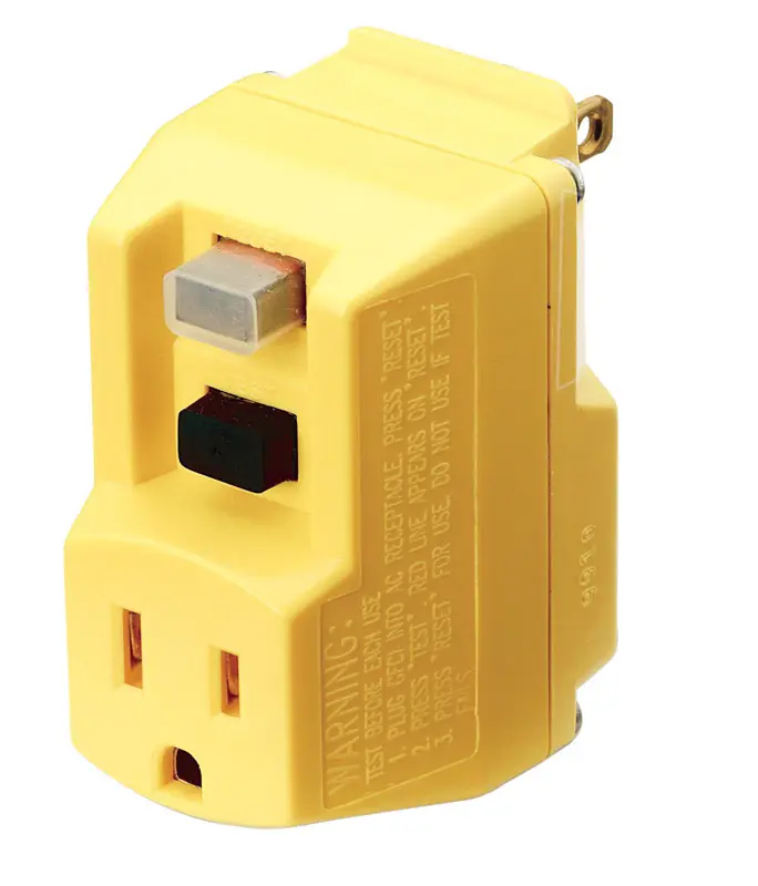 Coleman Cable TRC Commercial, Light Industrial, Residential PVC GFCI Plug 5-15P 2 Pole 3 Wire - Open Box