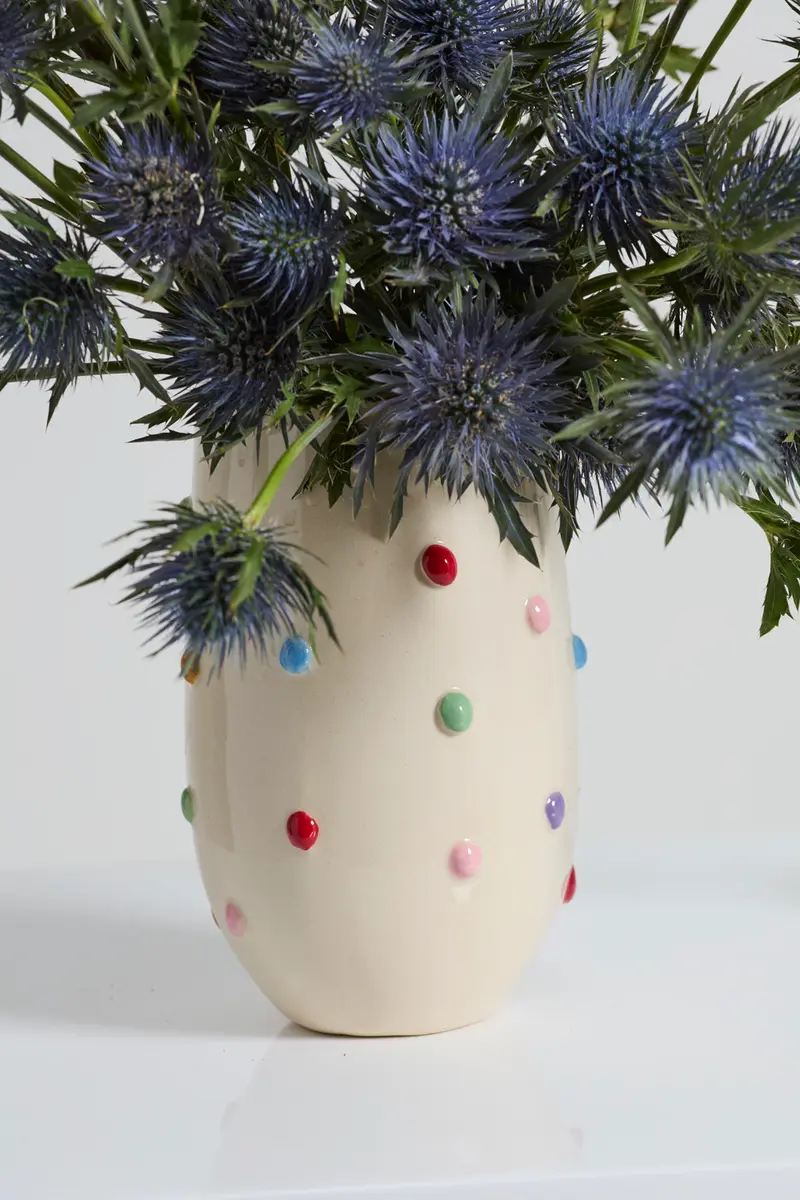 Color Dot Vase Set of 4 By Accent Decor