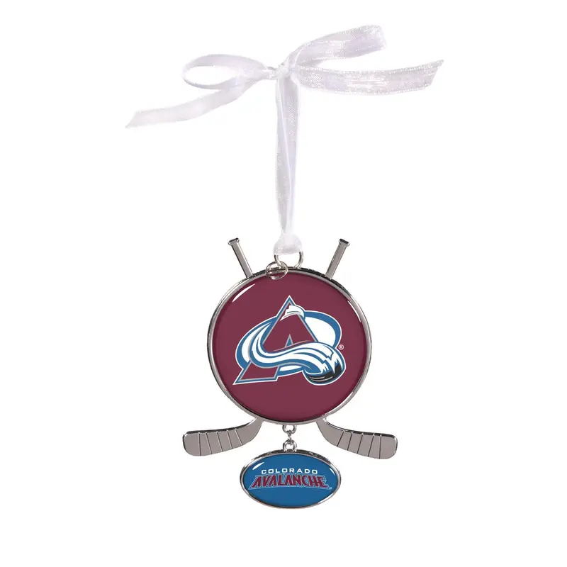 Colorado Avalanche Shaped Metal Ornament