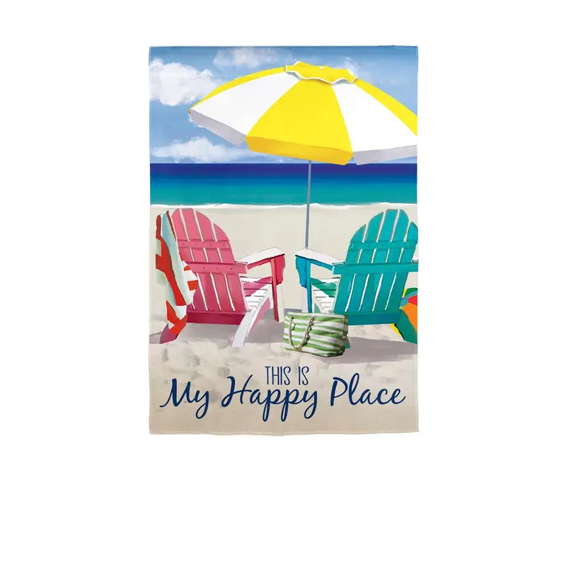 Colorful Chairs Applique House Flag