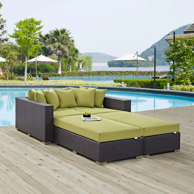 Convene 4 Piece Outdoor Patio Daybed By Modway - EEI-2160