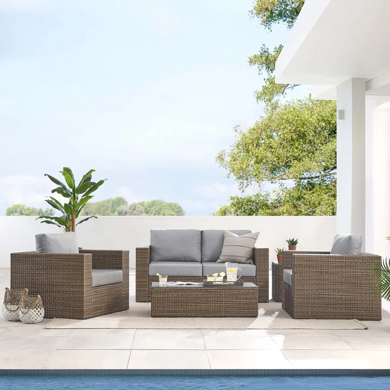 Convene Outdoor Patio Outdoor Patio 4-Piece Furniture Set By Modway - EEI-6328