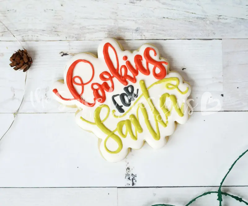 Cookies for Santa -  Bundle   (Cookie Cutter & Stencil)