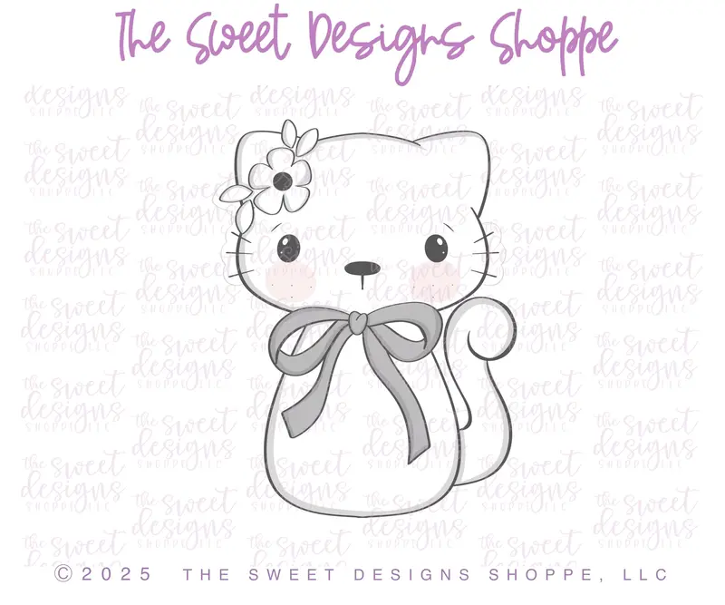 Coquette Cat - Cookie Cutter