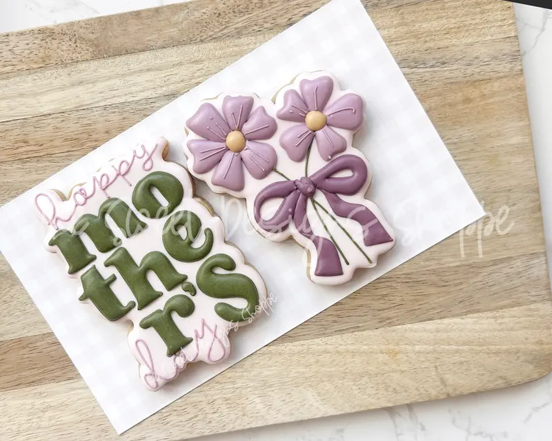 Coquette Pair of Daisies & Plaque Set - Set of 2 - Cookie Cutters