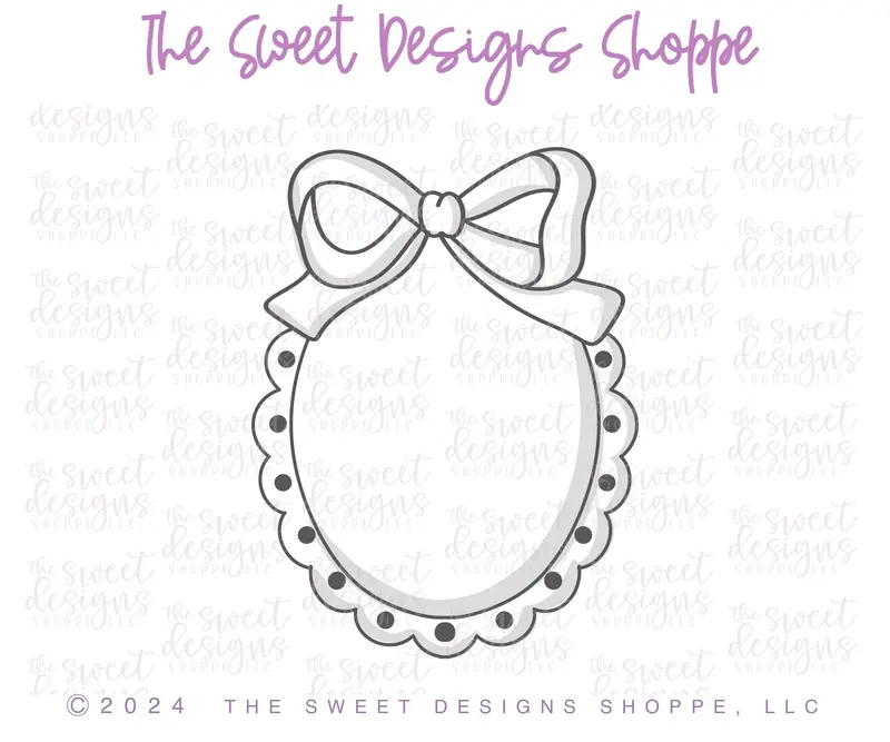 Coquette Scalloped Plaque - Cookie Cutter